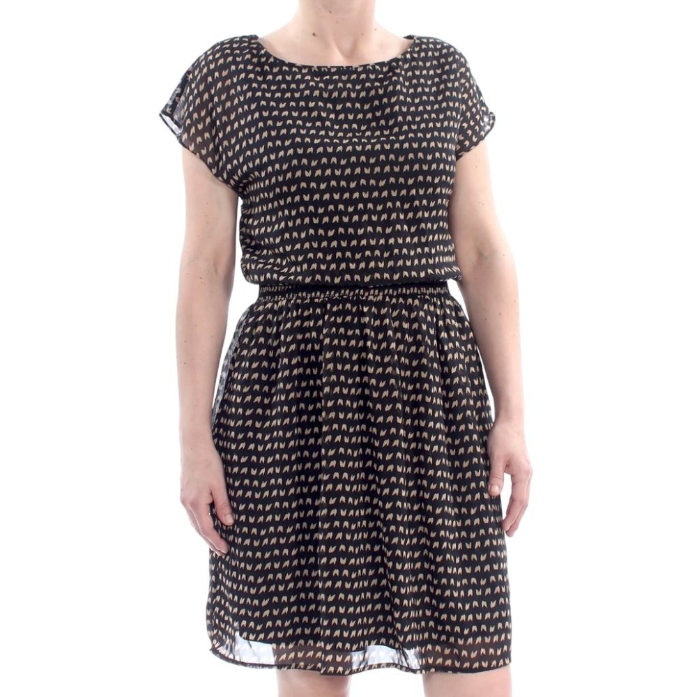 Jessica Howard Boat Neck Flutter Dolman Sleeve Blouson Sheath Dress, Size 20W